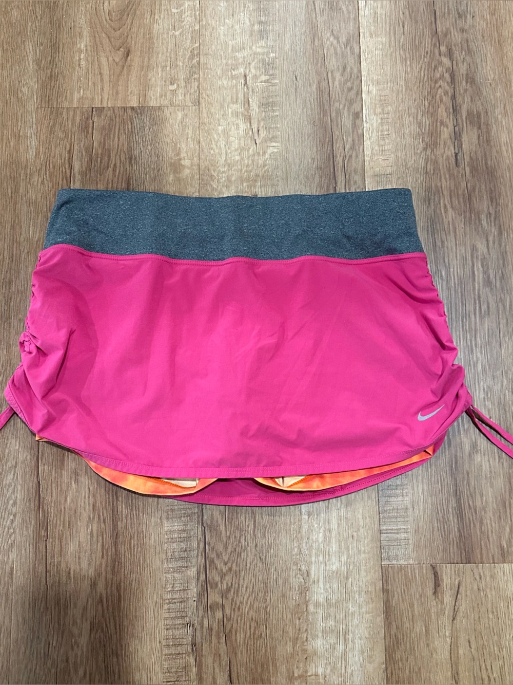 Nike Mini Skirt Active Womens Pull-On Skort in Pink and Gray